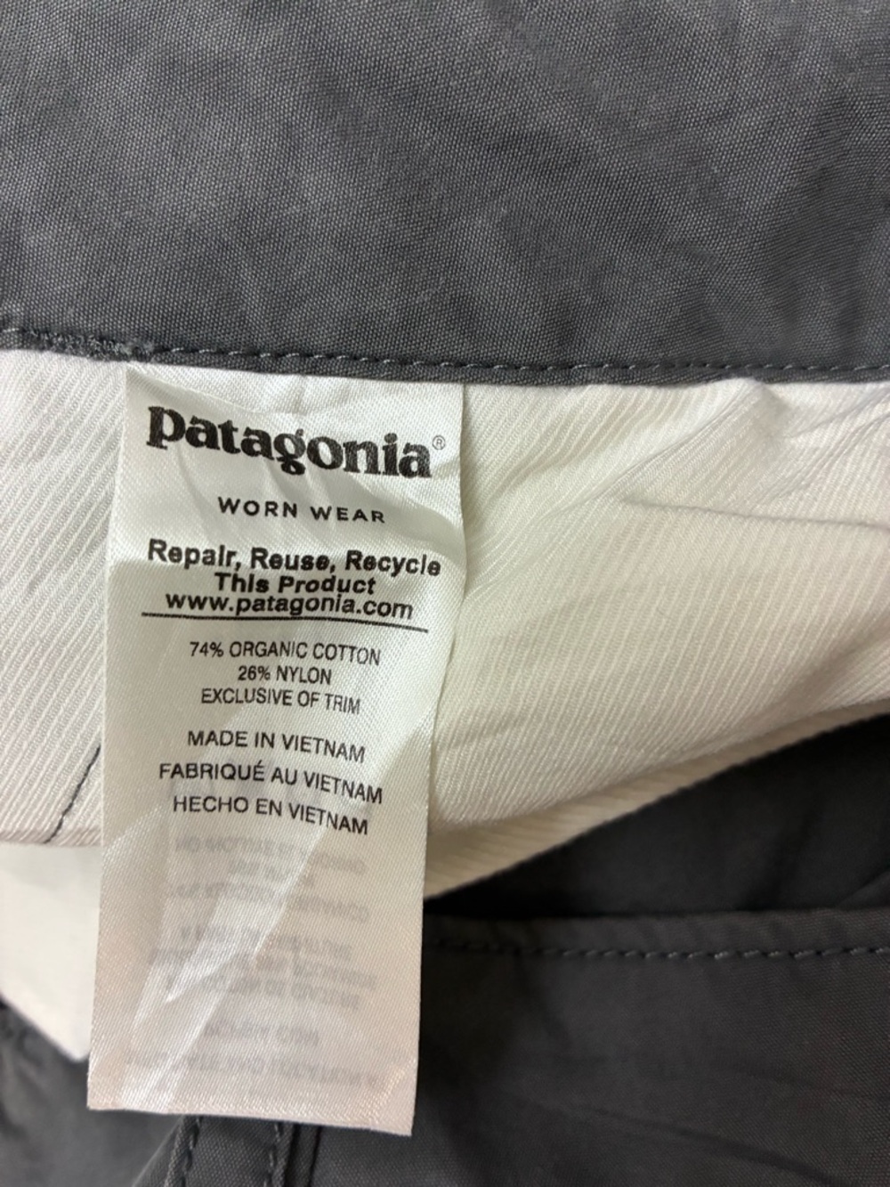 Patagonia Men’s Tenpenny Pants Long, Charcoal Grey, Size 38 (38x34) - Picture 13 of 13